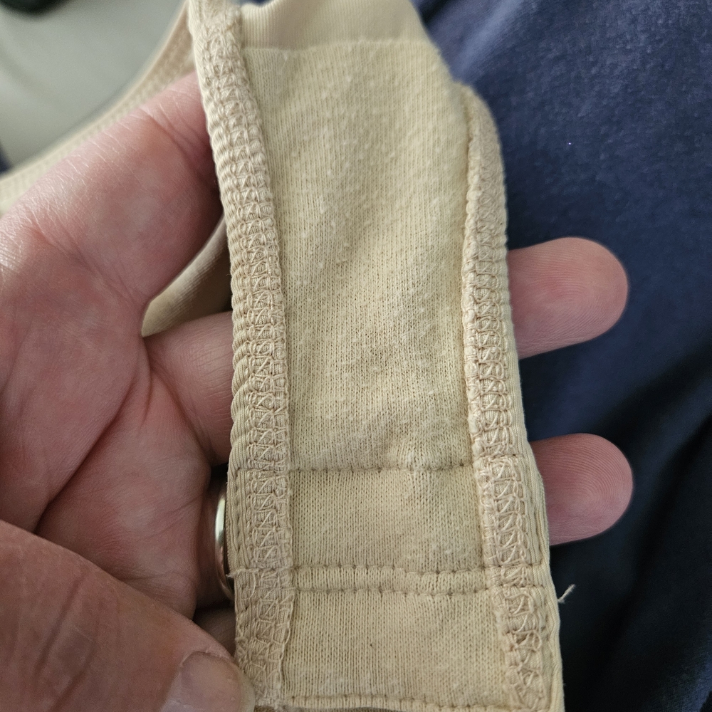 Chadwicks Blue and Cream Wrap Bodysuit - Picture 8 of 16